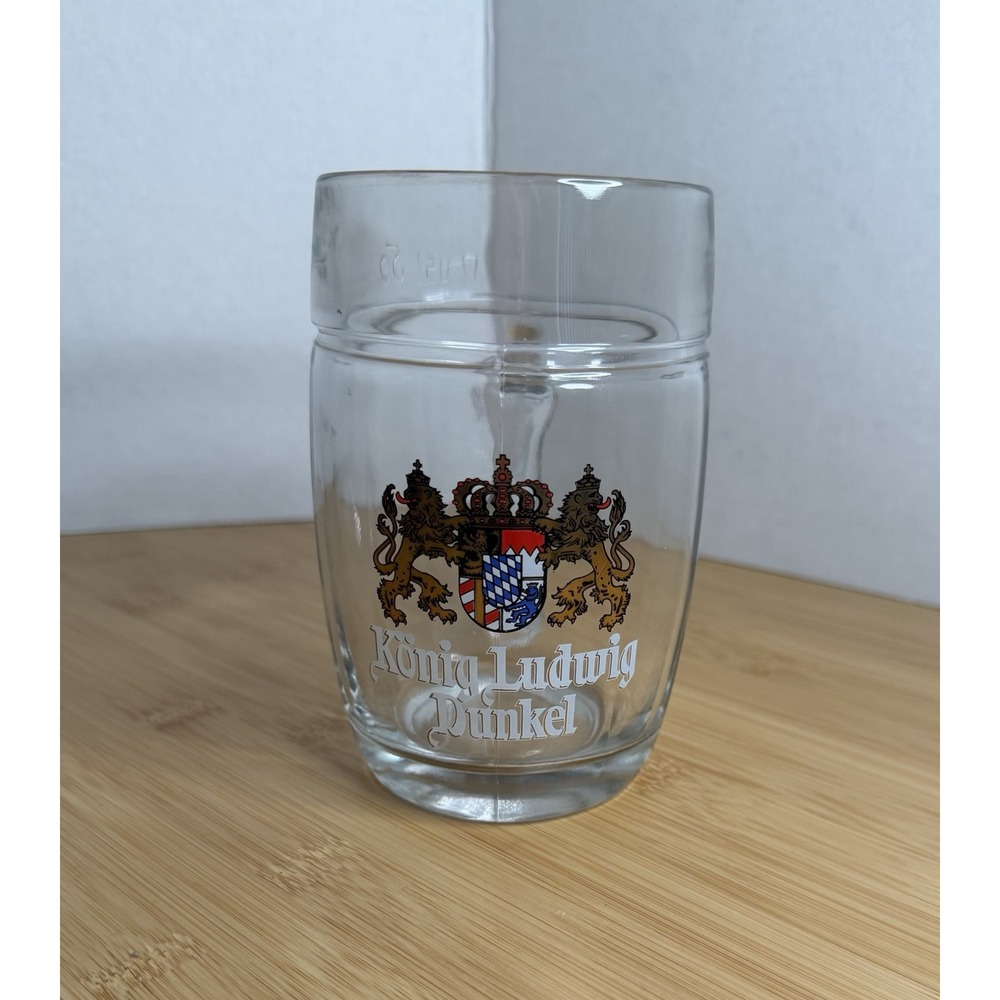 KONIG LUDWIG DUNKEL CLEAR DRINKING MUG 🍺🍻
